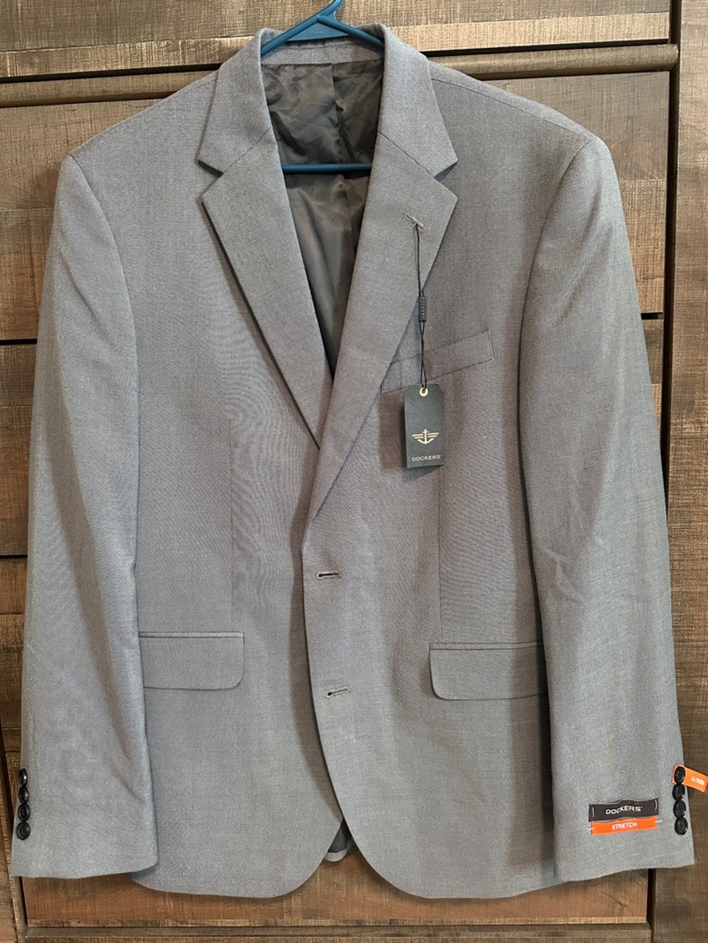 Dockers Men’s Light Gray Two-Button Sport Coat